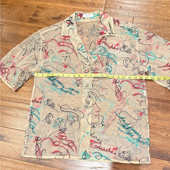 Aritzia Babaton Consolas Button-up Shirt size S - Picture 7 of 9